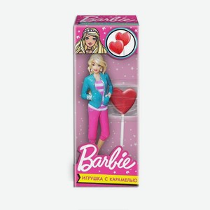 Карамель в виде сердца с куклой Барби 20г