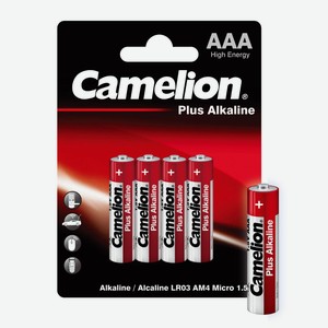 Camelion Plus Alkaline BL4 LR03 (LR03-BP4, батарейка,1.5В)