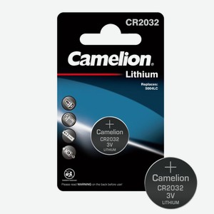 Camelion CR2032 BL-1 (CR2032-BP1, батарейка литиевая,3V)
