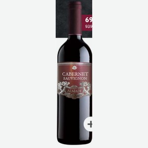Вино Almadi Cabernet Italia красное, сухое, 12,5%, 0.75 л, Италия, Венето