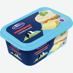 Сыр плавленый ЭКОМИЛК сливочный, 55%, 0.4кг