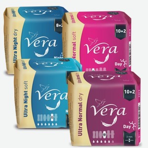 Прокладки «Vera» Ultra: 8+2 шт./ 10+2 шт.