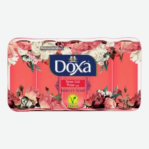Мыло туалетное DOXA ECOPACK Роза 60 гр, 5 шт