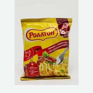  Роллтон  Изделия макаронные быстрого приготовления: лапша с говядиной по-домашнему пакет 85 г