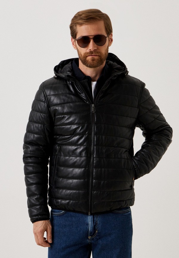 Куртка кожаная утепленная Urban Fashion for Men MP002XM256X8