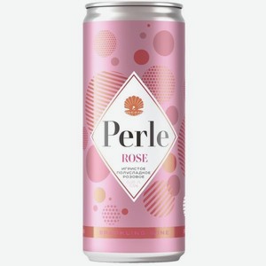 Ла Петит Перле Вино Игристое Розовое Полусладкое 0.25л