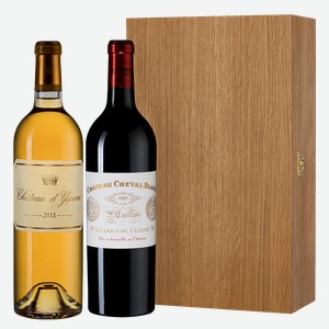 Вино Набор Chateau d Yquem & Chateau Cheval Blanc