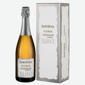 Шампанское Philippe Starck Brut Nature в подарочной упаковке 0.75 л.