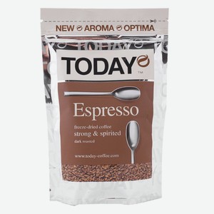 Кофе TODAY Espresso; In-Fi; PureArabica сублимир. 75гр м/у