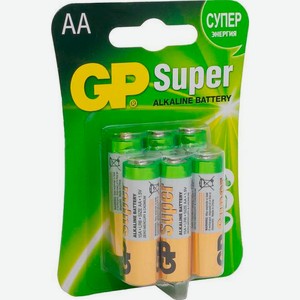 Батарейки Gp Super АА 6шт
