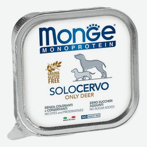 Влажный корм Monge Monoprotein из оленины для собак 100 г