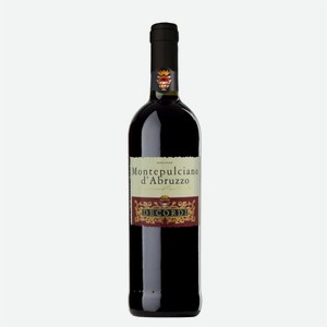 Вино МОНТЕПУЛЬЧАНО д Абруццо Декорди, красное сухое 0,75л Италия