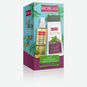 Набор подарочный Bioblas для придания объема и против выпадения волос, 610 мл