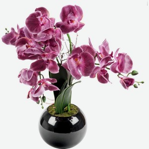 Орхидея искусственная 515004 в горшке, 49 см