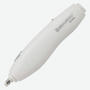 Ластик электрический Brauberg Ultra, работа от аккумулятора, зарядка USB + 16 насадок (229609)