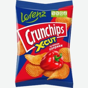 Чипсы картофельные рифленые  Crunchips X-Cut  со вкусом «Паприка», 70г