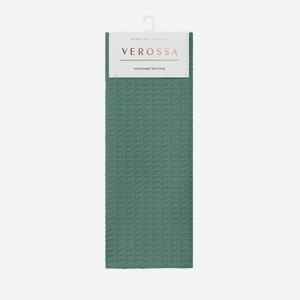 Полотенце кухонное Verossa вафельное зеленое хлопок, 40 x 70см Россия