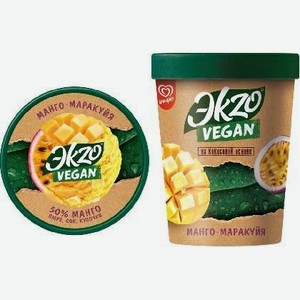 Мороженое Экзо веган манго-маракуйя ведро 420мл Инмарко