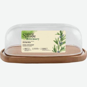 Контейнер для продуктов Sugar&Spice Rosemary деревянный, 27×18×10 см