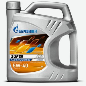 Моторное масло GAZPROMNEFT Super, 5W-40, 4л, полусинтетическое [253142137]
