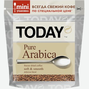 Кофе растворимый Тудей пью арабика ДЕК м/у, 37,5 г