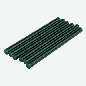 Клеевые стержни Rexant d 7,4 мм, L 100 мм, зеленые, 6 шт (09-1018)