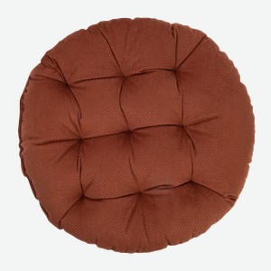 Tarrington House Подушка коричневая для мебели диаметр 37см круглая с тафтингом Россия
