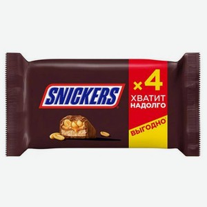 Шоколадный батончик Snickers 40 г х 4 шт.
