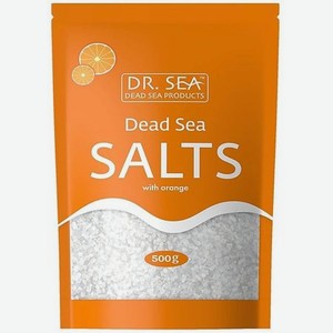 Натуральная минеральная соль Мертвого моря обогащенная экстрактом апельсина.