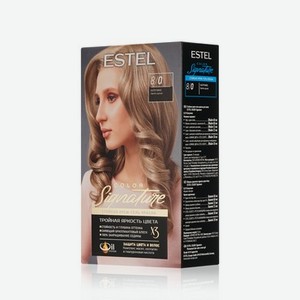 Стойкая крем - гель краска для волос Estel Color Signature 8/0 Капучино