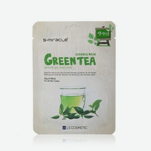 Маска для лица S+miracle увлажняющая , с экстрактом листьев зеленого чая 25г