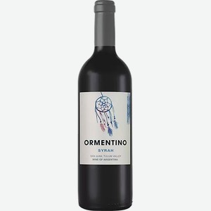 Вино Орментино Сира красное сухое 12% 0,75л /Аргентина/