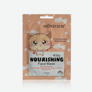 Питательная маска для лица Mond Sub Funny Animals   Кошка   24мл