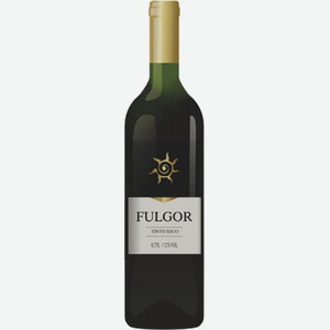 Вино Фулгор красное сухое 8,5-15% 0,75л /Испания/