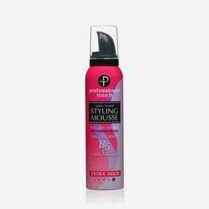 Мусс для волос Professional Touch Pro Vitamin B5 & Silk protein экстрасильная фиксация 150мл