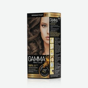 Стойкая крем - краска GAMMA для волос 8.1 Пепельно-русый