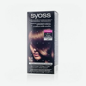 Крем - краска Syoss Color стойкая для волос 6-8 Темно-русый 50мл