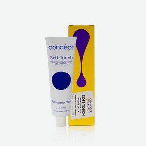 Крем - краска для волос без аммиака Concept Soft Touch 7.7 , Блондин бежевый , 100мл