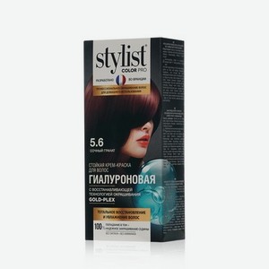 Стойкая крем - краска для волос Stylist Color Pro 5.6 , Сочный Гранат , 120мл