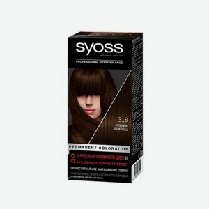 Стойкая крем - краска Syoss Color для волос 3-8 Темный шоколад 50мл