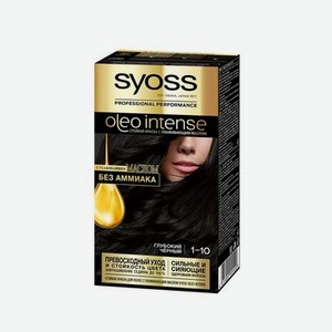 Краска Syoss oleo intense стойкая для волос 1-10 Глубокий черный 50мл