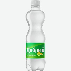 Напиток газированный б/алк.Добрый Лимон-Лайм 0.5л /Россия/