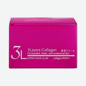 Крем для лица JAPAN GALS 3 Layers Collagen с коллагеном 60г