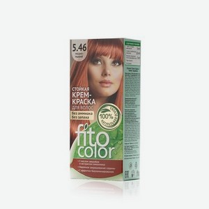 Стойкая крем - краска для волос ФИТОкосметик FitoColor 5.46 , Медно-рыжий , 115мл