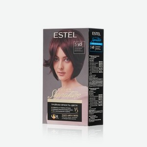 Стойкая крем-гель краска для волос Estel Color Signature 5/65 Спелая вишня
