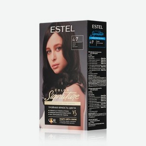 Стойкая крем-гель краска для волос Estel Color Signature 4/7 Мокко