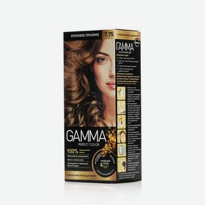 Стойкая краска для волос GAMMA 7.75 Ореховое пралине
