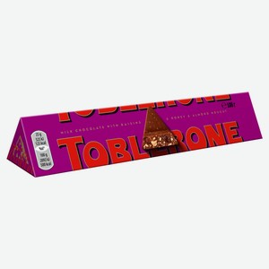 Шоколад молочный Toblerone с изюмом и медово-миндальной нугой 10%, 100 г