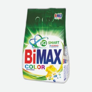 Средство моющее синтетическое порошок универсальный Bimax Color Автомат 3кг