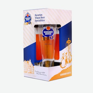 Пиво Schneider Weisse Helle Weisse + бокал, 0.5л x 3 шт Германия